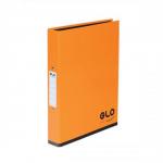 GLO Ring Binders 2 O-Ring Size 25mm A4 Orange [Pack 3]